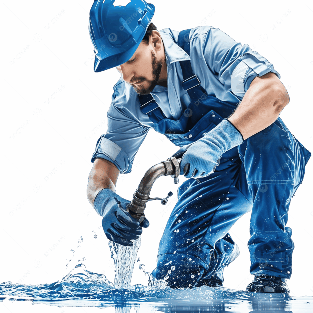 pngtree water pipeline plumbing service plumber worker png image 16250326